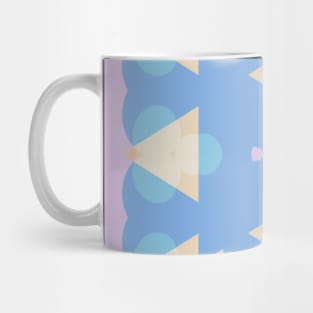 Kaleidoscope of Digital Abstract with Soft Pastel Color Palette Mug